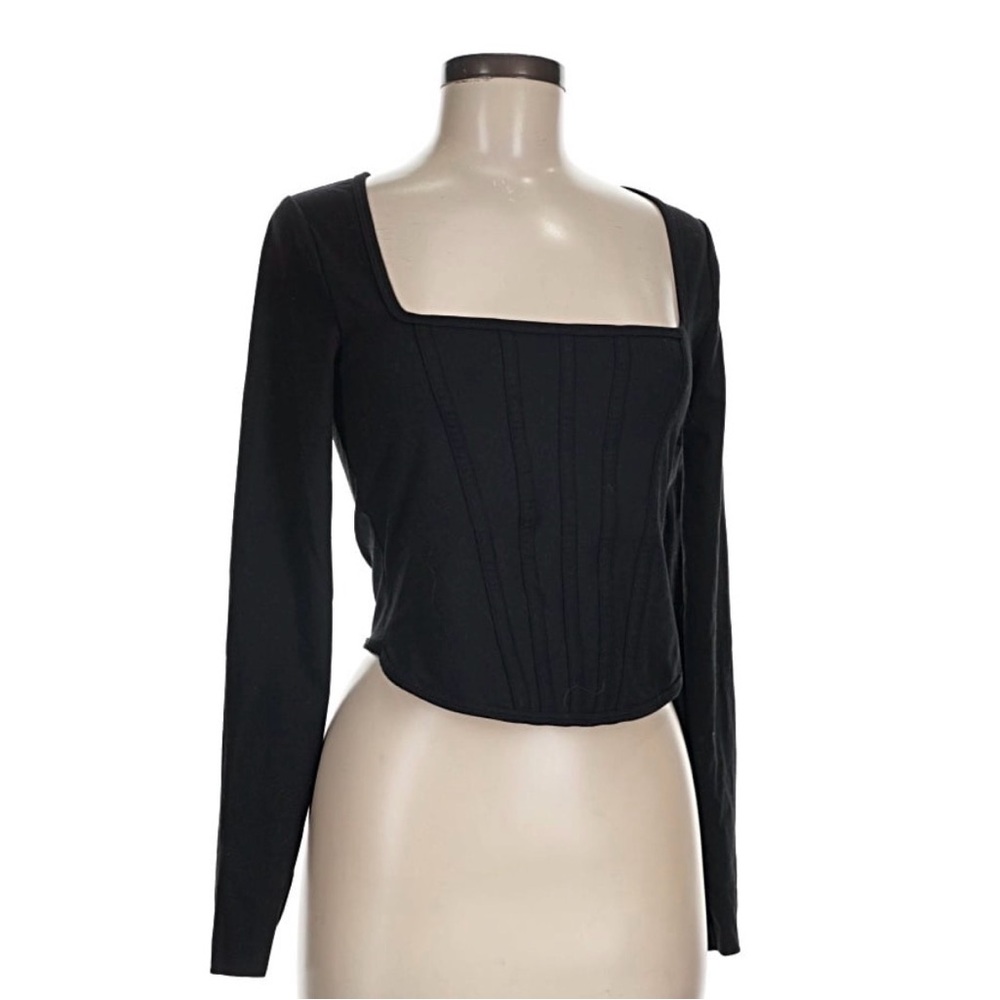 Abercrombie & Fitch Black Long Sleeve Top